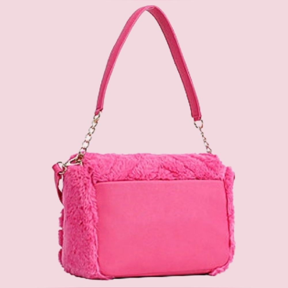 Juicy Couture's Plush "Love On Top" Crossbody Shoulder Bag-NWOT - Picture 2 of 11